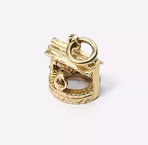 Solid 9ct gold wishing - gold, well