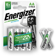 ENERGIZER AA 2300mAh Rechargeable Batteries 1.2v NiMH Universal LR6 Pre Charged