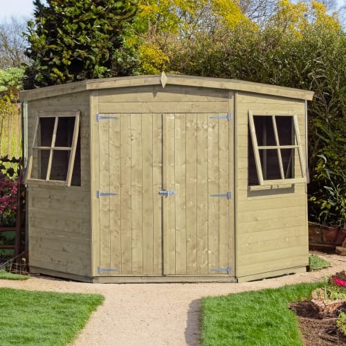 Shire pent corner shed 8x8ft - shire,
