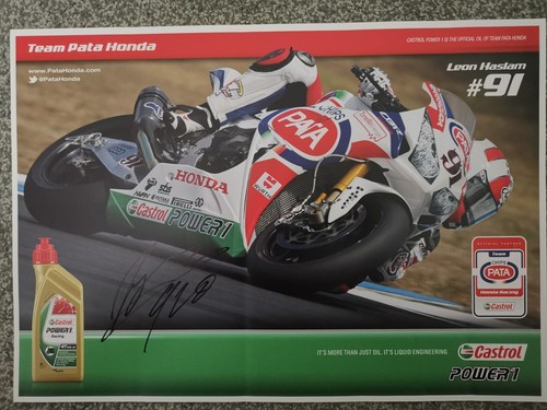 Leon haslam signed pata - haslam,