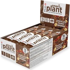 PhD Nutrition | Smart Plant Protein Bar in Various Flavours 64g | 12 pack