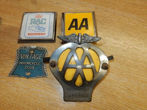 Vintage car badges ref - x, 4