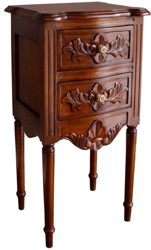 French rococo bedside - french,
