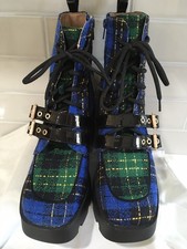 Betsy Johnson Platform Plaid