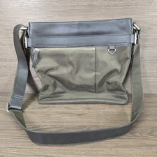 Reiss Mens Green Nylon Leather