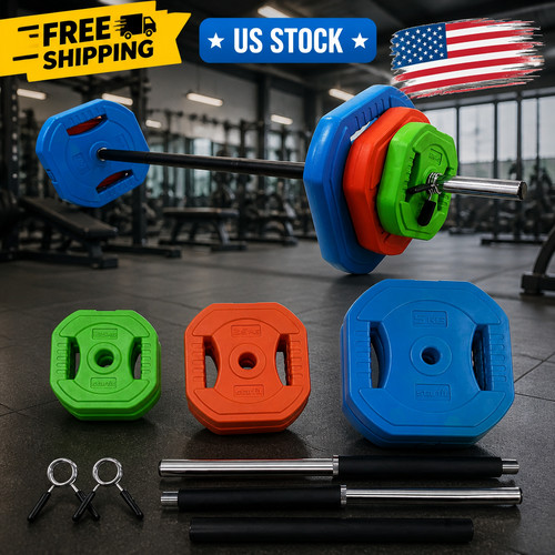 Adjustable barbell weight set - barbell,