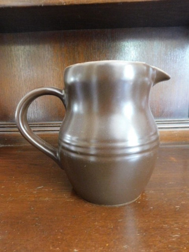 Vintage dark brown water jug - dark,