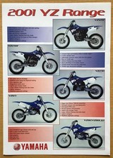 YAMAHA YZ RANGE Motorcycle Sales Leaflet 2001 426F 250F 125 250 80 80LW
