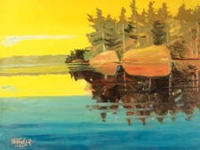 Up North Lake Hard Edged