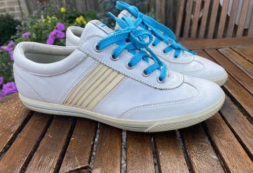 Ladies white ecco golf shoes - white,