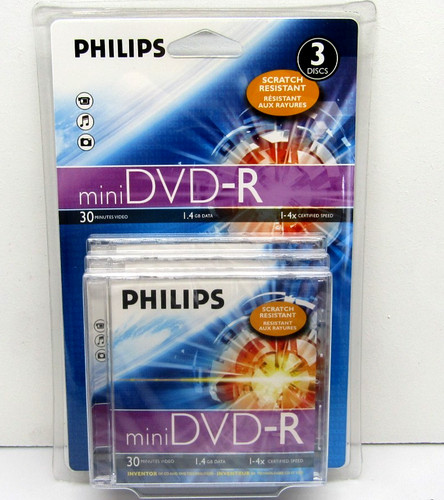 Pack philips mini - pack, dvd-r