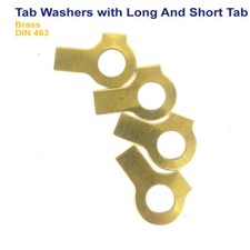 M12 M16 M20 M22 M24 TAB WASHERS WITH LONG AND SHORT TAB BRASS - DIN 463