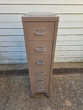 Stor All Steel 6 Drawer Brown Metal Filing Storage Tool Cabinet on Legs (1 of 4)