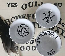Hand Designed Witch Bowl set of 3 Altar pagan wicca Ceremony Offering Shrine