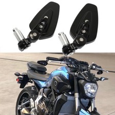 Motorcycle 7/8" Bar End Rearview Side Mirrors For Yamaha  YZF R1 R6 MT-07 MT-09