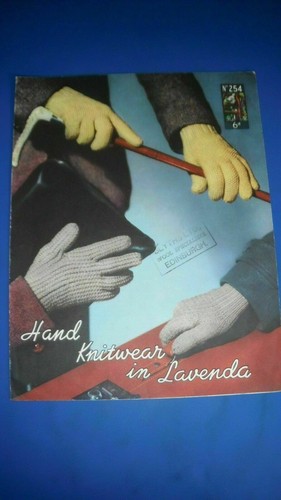 Lavenda men gloves knitting - lavenda, men's