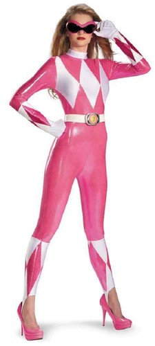 Pink ranger bodysuit mighty - bodysuit,