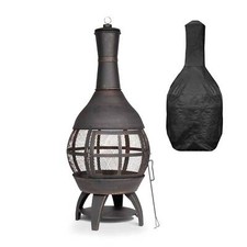 Deluxe chiminea fire pit - deluxe, chiminea/fire