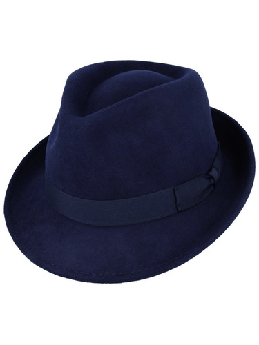 1950s navy wool vintage style - navy,