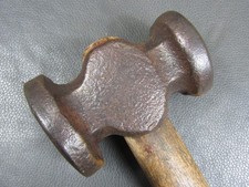 Vintage 3lb blacksmiths rounding turning hammer tool