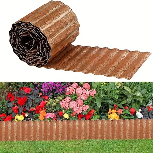 Corrugated metal garden - 6m,