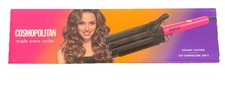 Cosmopolitan Triple Wave Curler Pink Hair Styler Ladies Girls Gift NEW