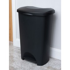 Addis 50L Black Pedal Bin –