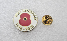 WW1 Centenary Poppi e 1918- 2018 Remembrance Pin Badge