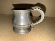 Farrow & Jackson London - Pewter Half Gill Measure - Great Condition