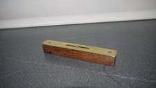 Vintage hardwood & brass