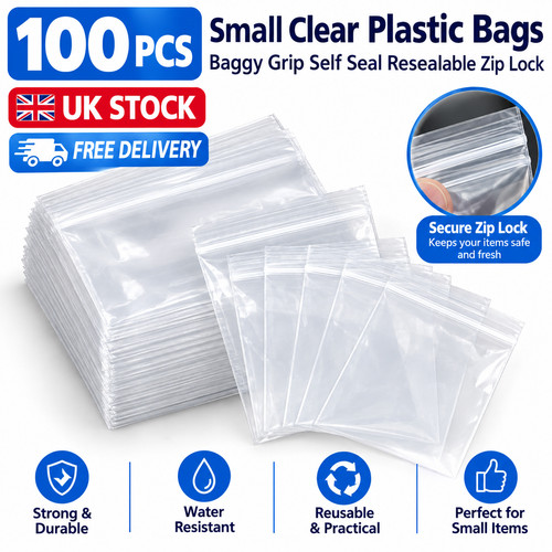 100x small clear - small, plastic