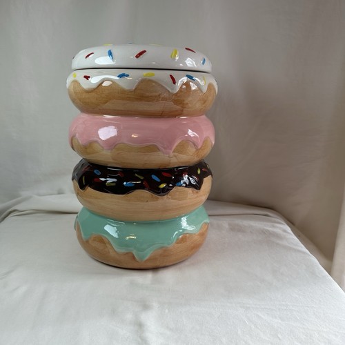 Large ceramic stacked donut - ceramic,