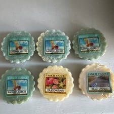 Rare Yankee Candle Melts X6 Bahama Breeze Island Guava Beach Walk