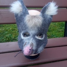 Kids Felt Mouse Mask.Therian