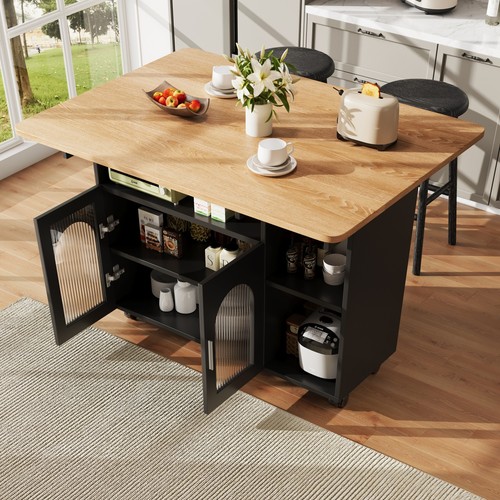 Kitchen island storage - kitchen,