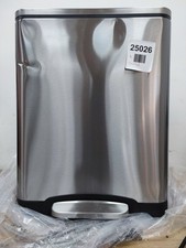 Amazon Basics 30L Dual Bin Soft-Close Rectangular Trash can  With Foot Pedal