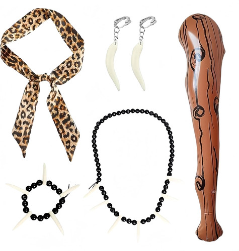 Pieces wild caveman costumes - 5,