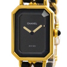 CHANEL Premiere Size L Gold Plated Quartz Ladies Watch H0001