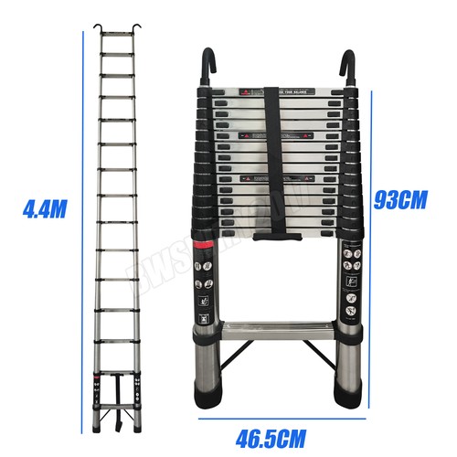 5ft stainless steel - 4.4m/14.5ft,