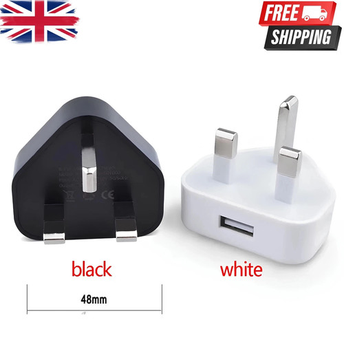 Pin dual usb plug adapter - uk,