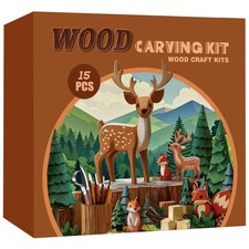 15PCS Wood Carving Kit for