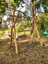 Hand crafted UV Treated  Wooden Swing Seat for the Garden
