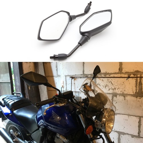 Black motorcycle mirrors 10mm - black,