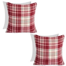Woven Check Cushion Covers