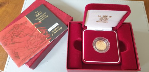 2001 gold proof qe2 - 2001,