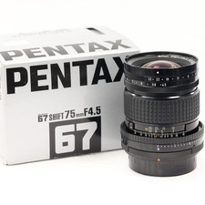 Pentax 67 75mm F4.5 SMC Shift Lens For Pentax 6x7 - Latest Version STK: 41156