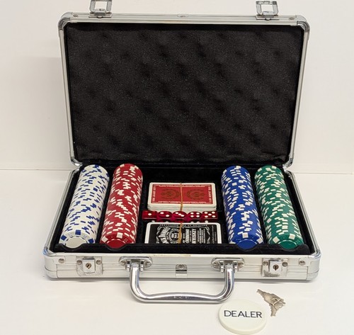 199 poker chip set lockable - 199,