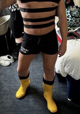 Yellow Rubber Wellington Boots