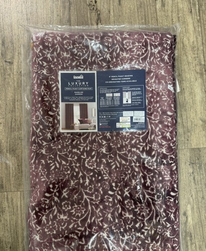 Dunelm madeline damson velvet - damson,