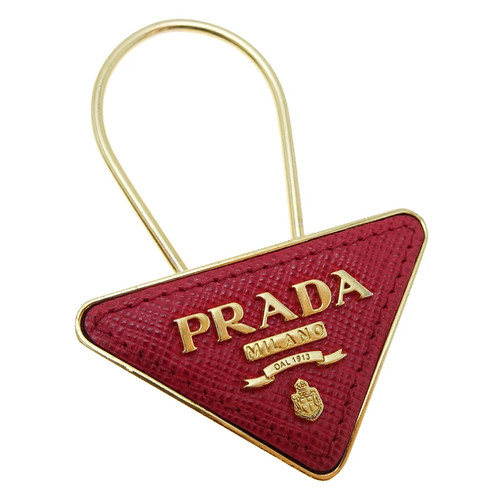 Prada triangle logo bag charm - prada,
